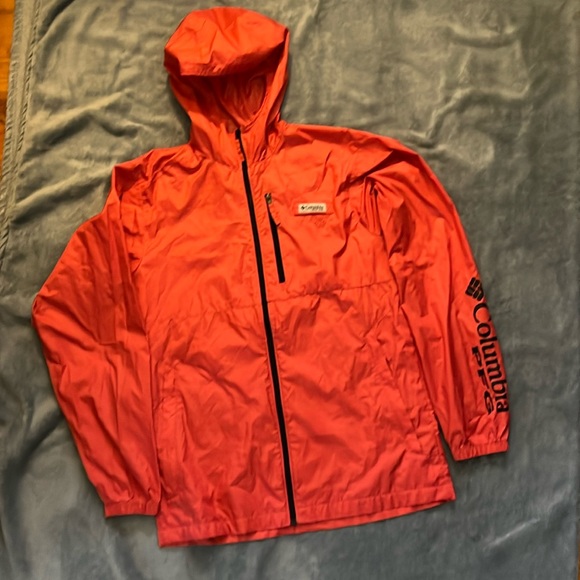Columbia PFG Windbreaker - coral/navy - Small - Picture 1 of 13